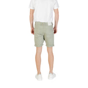 Green Cotton Bermuda Shorts