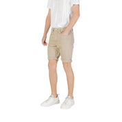 Green Cotton Bermuda Shorts