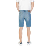 Light Blue Cotton Bermuda