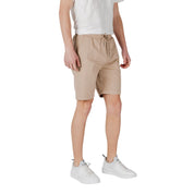 Beige Cotton Bermuda