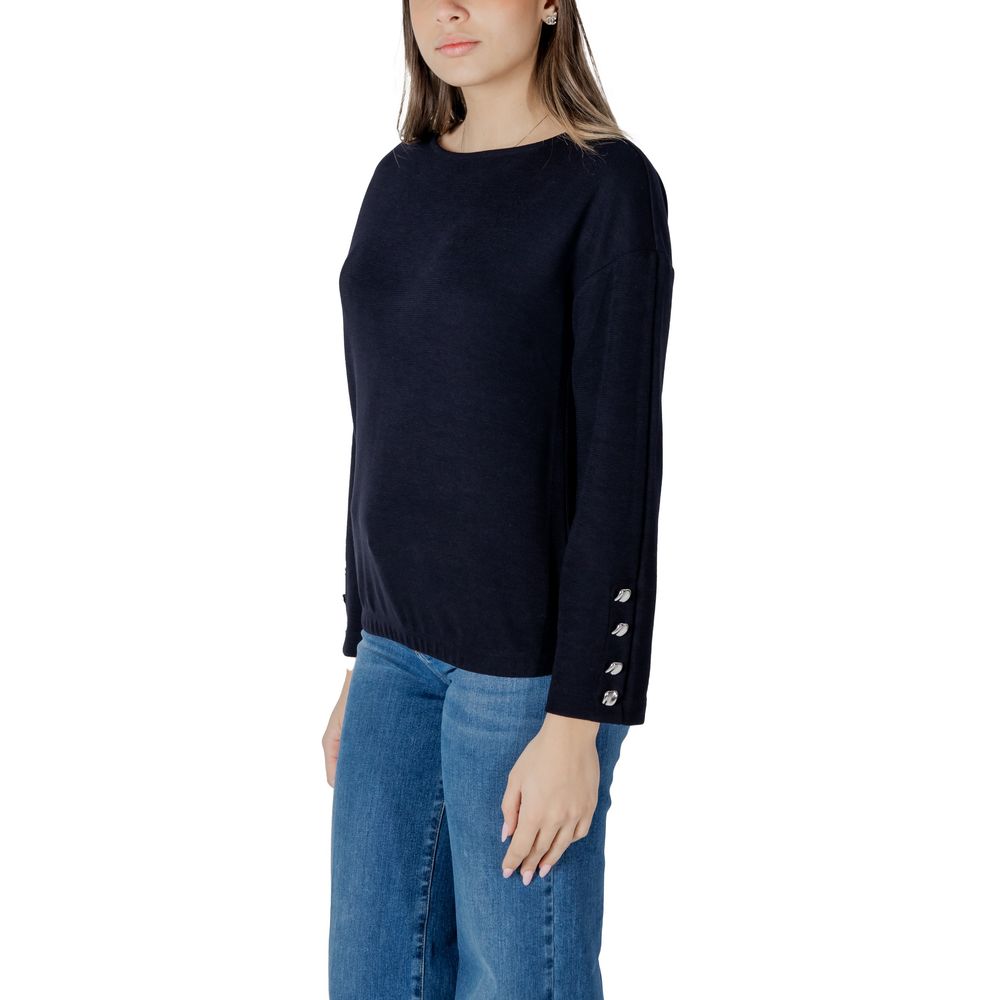 Blue Polyester Sweatshirt