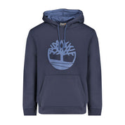Blue Cotton Men Sweater