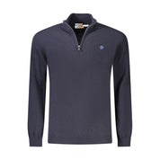 Blue Wool Men Sweater