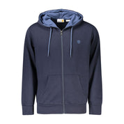 Blue Cotton Men Sweater