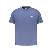 Blue Cotton Men T-Shirt