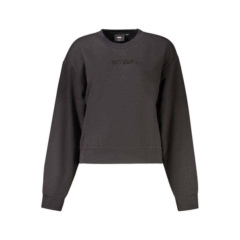 Black Cotton Women's Sweatshirt