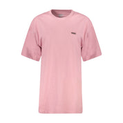 Pink Cotton Women T-Shirt