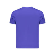 Blue Cotton Men T-Shirt