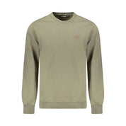 Green Cotton Men Sweater