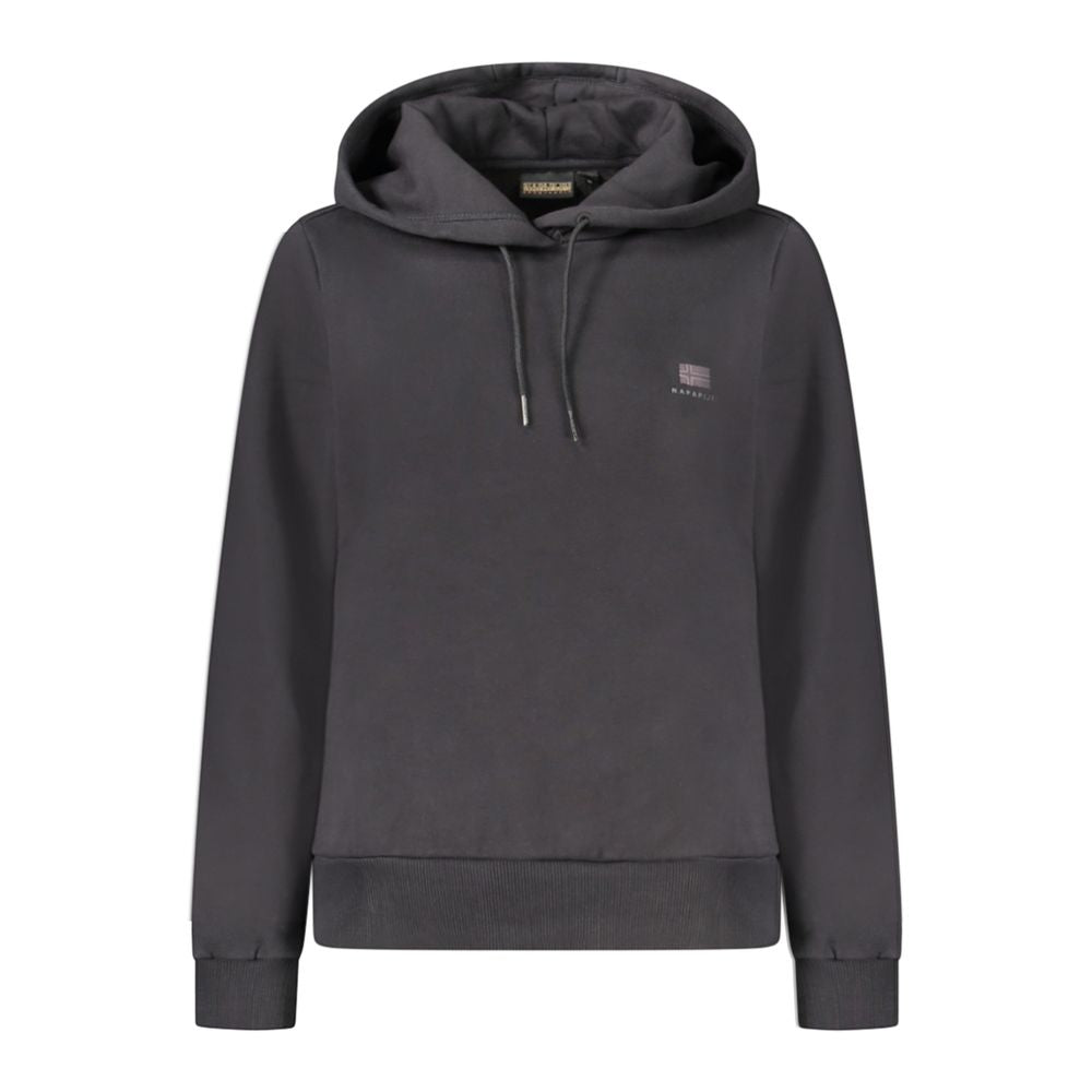 Black Cotton Women's Hoodie