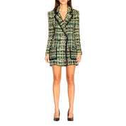 Green Viscose Women Blazer