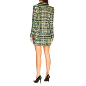 Green Viscose Women Blazer