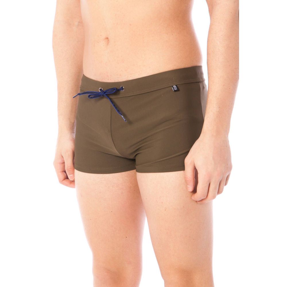 Verde Poliammide Men Swim Trunk