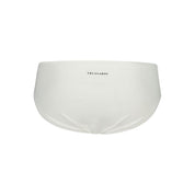 White Elastane Swimwear