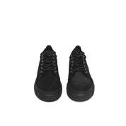 Black Calfskin Women Platform Sneaker
