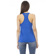 Blue Viscose Tank Top