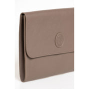 Brown Polyester Men Clutch