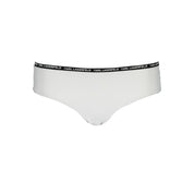 White Elastane Swimwear