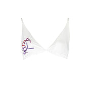 White Elastane Swimwear