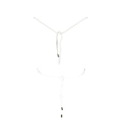 White Elastane Swimwear