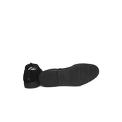 Black Cowhide Men Derby Shoe