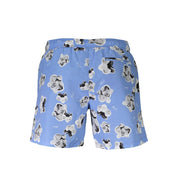 Blue Polyester Swimwear
