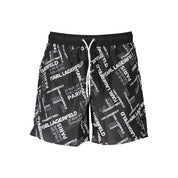 Black Polyester Swimwear