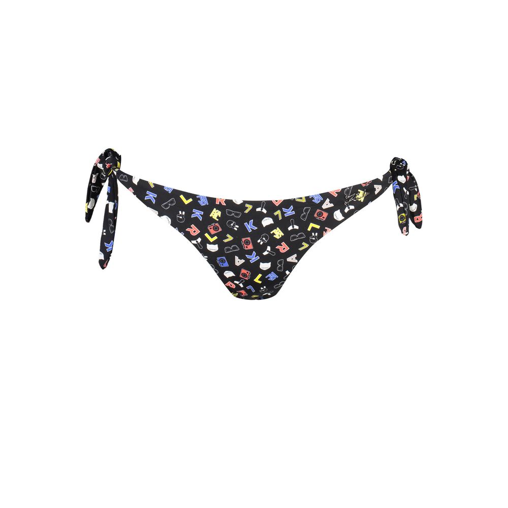 Black Polyamide Women Swim Brief