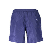 Blu Polyester Men Swim Boxer