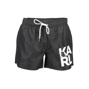 Black Polyester Swimwear