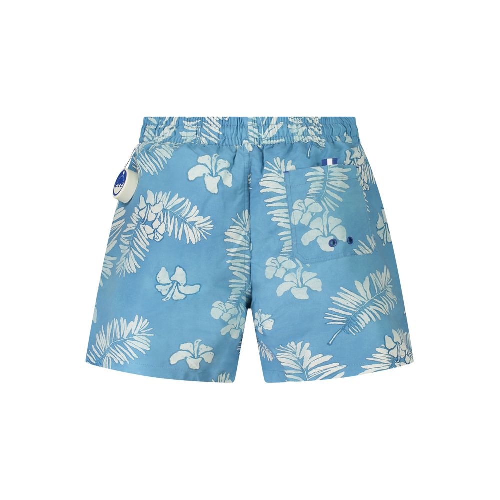 Azzurro Polyester Men Swim Boxer