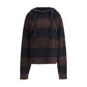 LOOSE FIT CROPPED HOODED JUMPER
