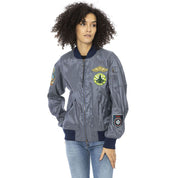 Light Blue Polyamide Jackets & Coat