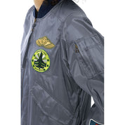 Light Blue Polyamide Jackets & Coat