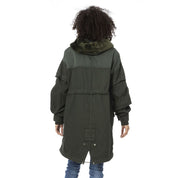 Green Cotton Women Parka