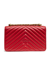 Red Leather Love One Mini Shoulder Bag