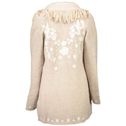 Beige Polyamide Women Cardigan