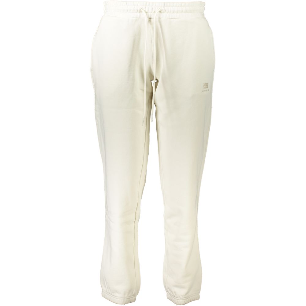 White Cotton Women's Sweatpant
