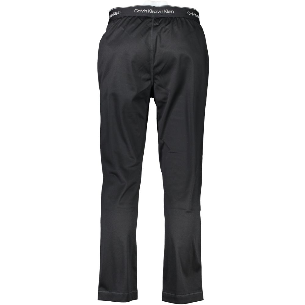 Black Polyester Men's Track Pant