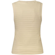 Beige Cotton Tank Top