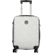 Argento Poliuretano Women's Travel Trolley Set