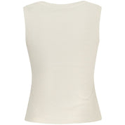 Beige Cotton Tank Top