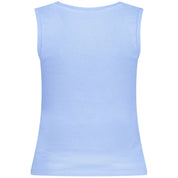 Blue Cotton Tank Top