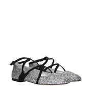 Gray Plastic Ballet Flats