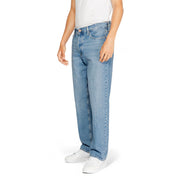 Blue Cotton Relaxed Fit Jean