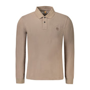 Marrone Cotton Men Polo Shirt