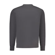 Black Cotton Men's Sweatshirt