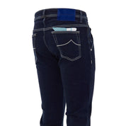 Blue Cotton Skinny Jean