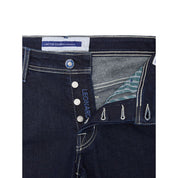 Blue Cotton Skinny Jean