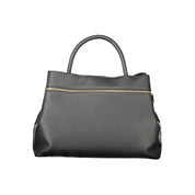 Black Polyurethane Women's Tote Bag